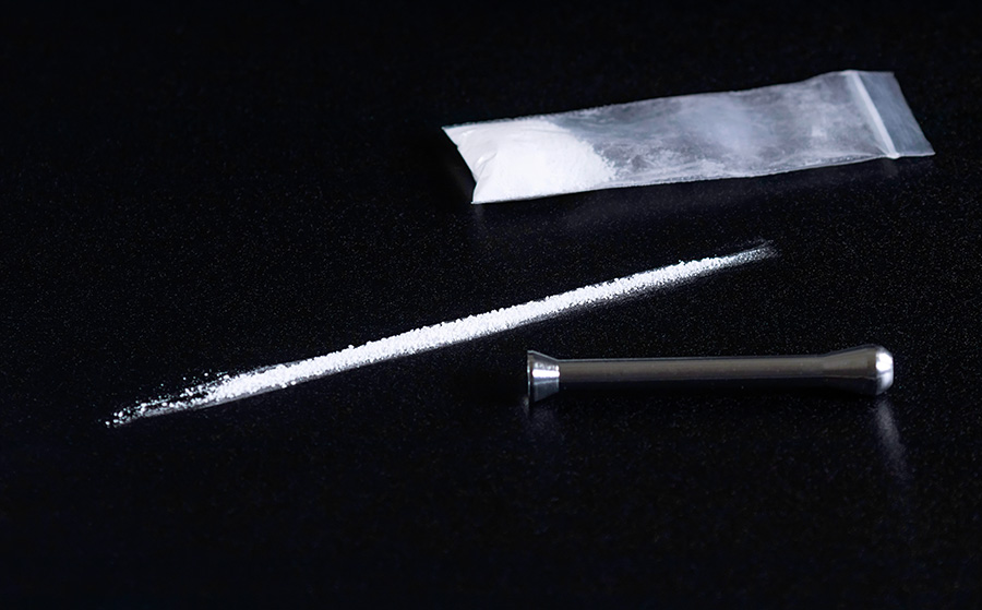 Une prise de cocaine